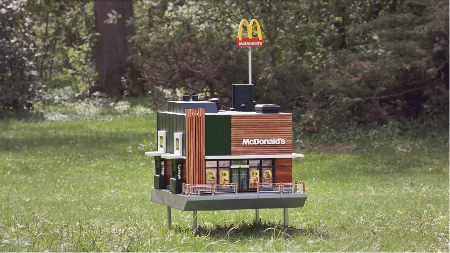 På taken på vissa restauranger får de allra minsta gästerna bo. 