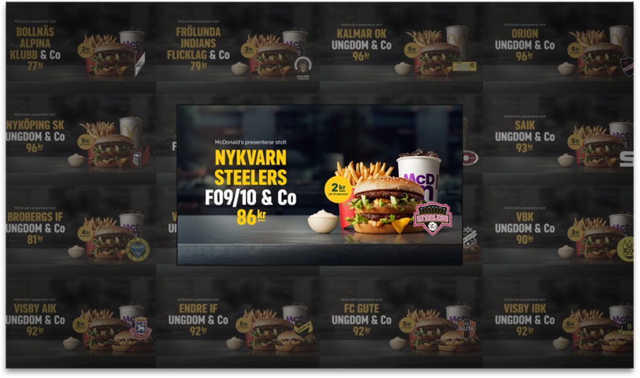 McDonald's har alltid engagerat sig i det lokala idrottslivet. 